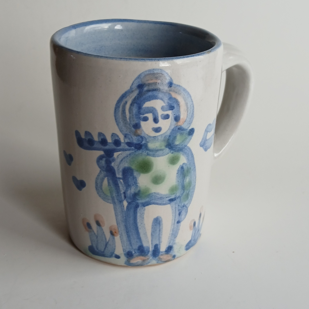 Vintage M.A. Hadley "Farmer" Design Ceramic Mug